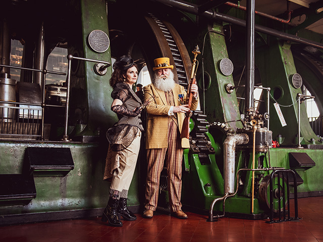 Victorians & Steam punk at the fascinating Kempton Park Waterworks